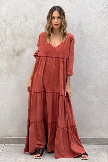 VESTIDO RANDI Terracota