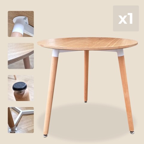 Juego de Comedor Café Mesa Redonda 80 cm y 3 Sillas Simil Rattan Rosa Juego de Comedor Café Mesa Redonda 80 cm y 3 Sillas Simil Rattan Rosa
