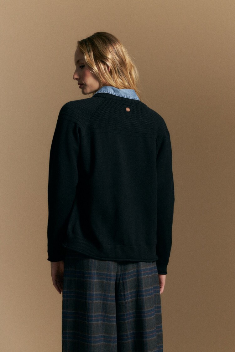 CARDIGAN JUSTIN Negro