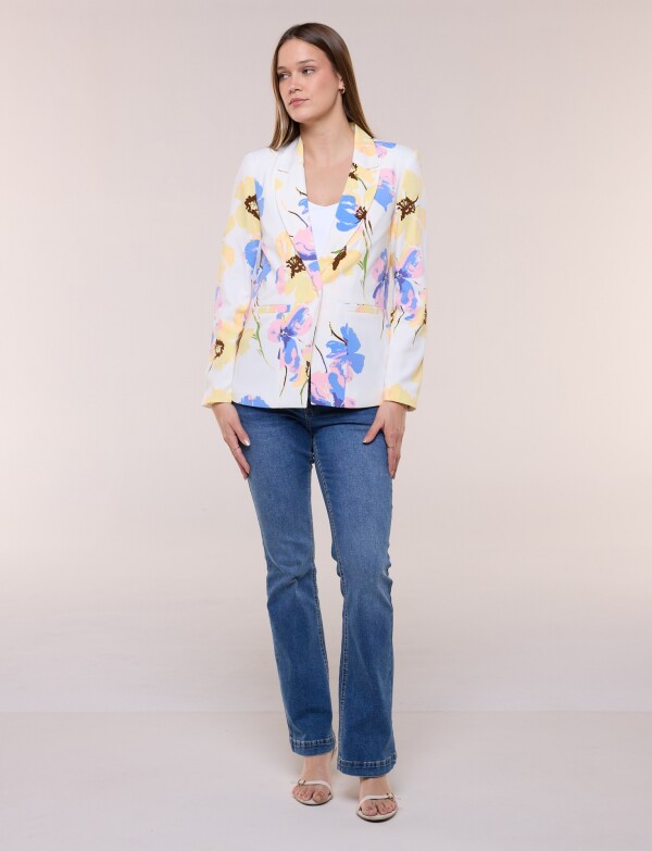 Blazer Flores BLANCO/MULTI
