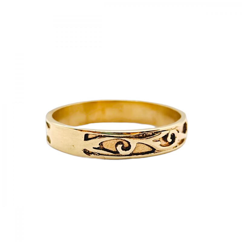 Anillo Labrado-Oro bajo-Sin Piedra-AN8202 sinpiedra