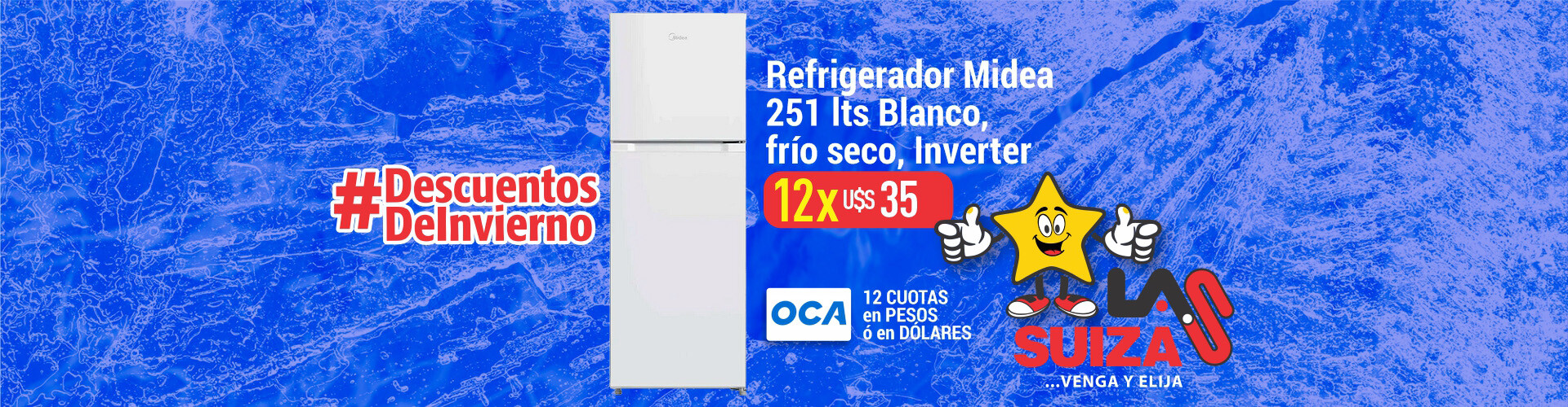 Refrigerador Midea 251 f/s blanco