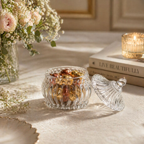 Caramelera de Vidrio Transparente - Modelo Milos Caramelera de Vidrio Transparente - Modelo Milos