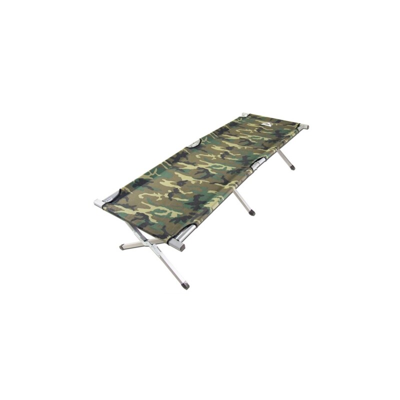 Catre de camping en aluminio diseño Camuflado Arye Verde oscuro