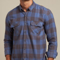 CAMISA JENA POLANCO Azul / Gris