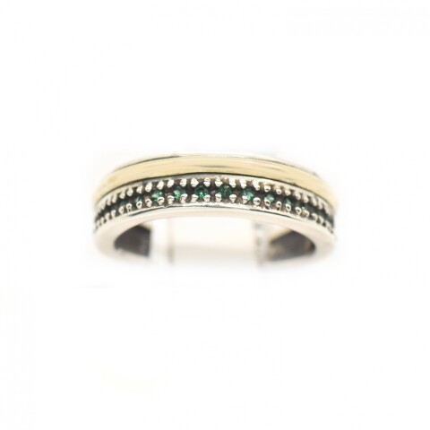 Anillo en Oro y Plata 925 con Zirconias Anillo en Oro y Plata 925 con Zirconias