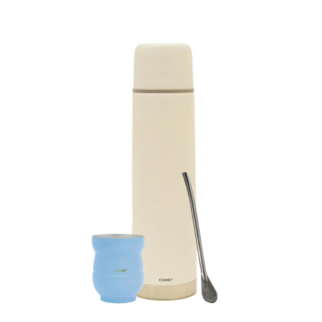 Set Matero Termo Bala 750ml +mate 140ml +bombilla regalo Celeste