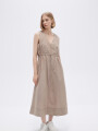 Vestido Mexal Beige Oscuro