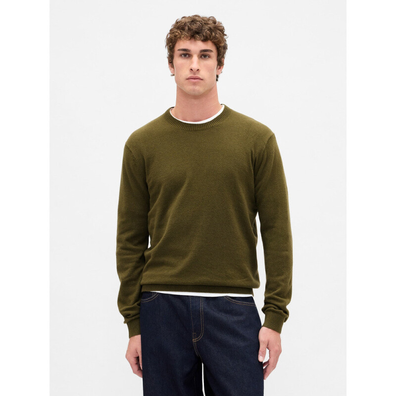 CASHSOFT CREW RIPE OLIVE