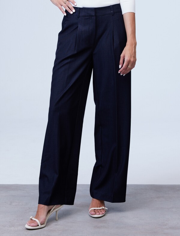 Pantalon Denim Wide Leg MARINO