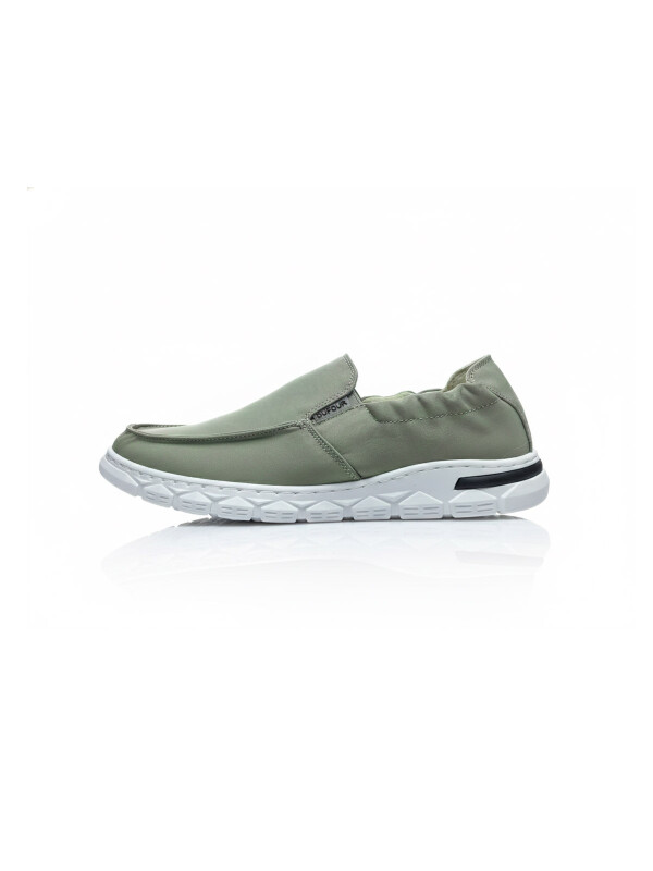 MOCASIN DE LONA VERDE
