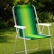 Silla Alta Aluminio Clásica A Rayas VERDE