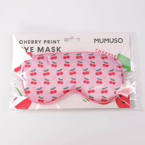 MASCARILLA DE OJOS CON ESTAMPADO DE CEREZAS MASCARILLA DE OJOS CON ESTAMPADO DE CEREZAS