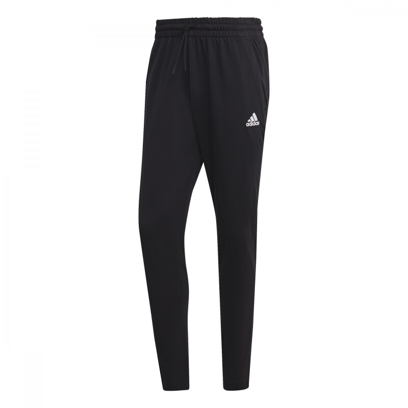 Pantalón Largo Essentials Single Jersey Tapered de Hombre Negro