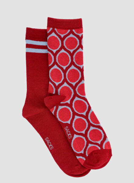 Medias de algodón. en pack de 2 en variedad de diseños. Variante 40
