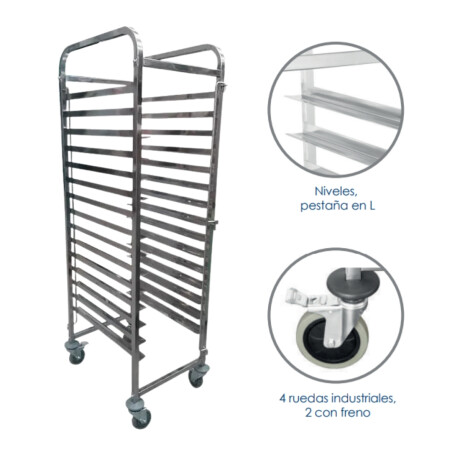 Carro Gavillar de 32 Bandejas GN 1/1 Carro Gavillar de 32 Bandejas GN 1/1