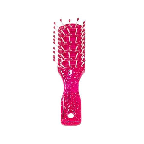 Cepillo de peinar rosado glitter Cepillo De Peinar Rosado Glitter