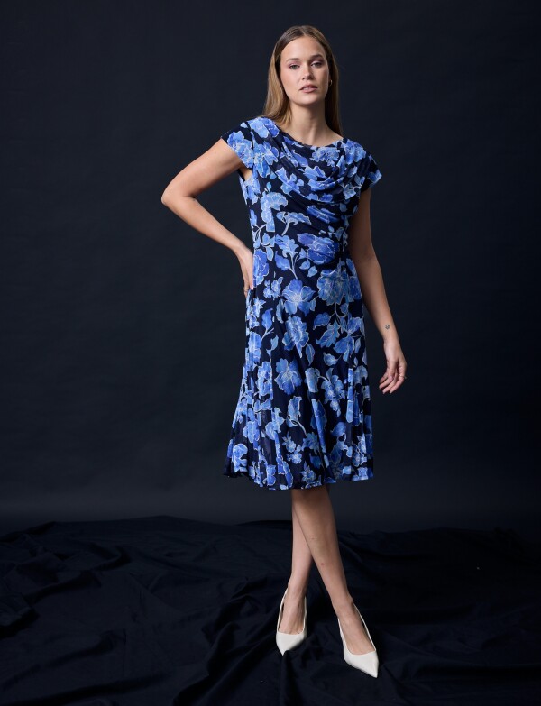 Vestido Printed NEGRO/AZUL