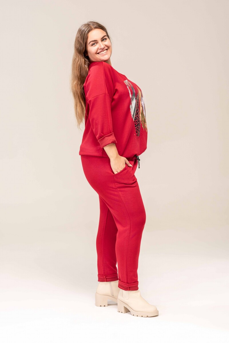 Pantalon Napoles - rojo 