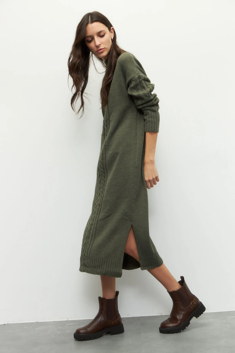 VESTIDO JEX Verde Oscuro