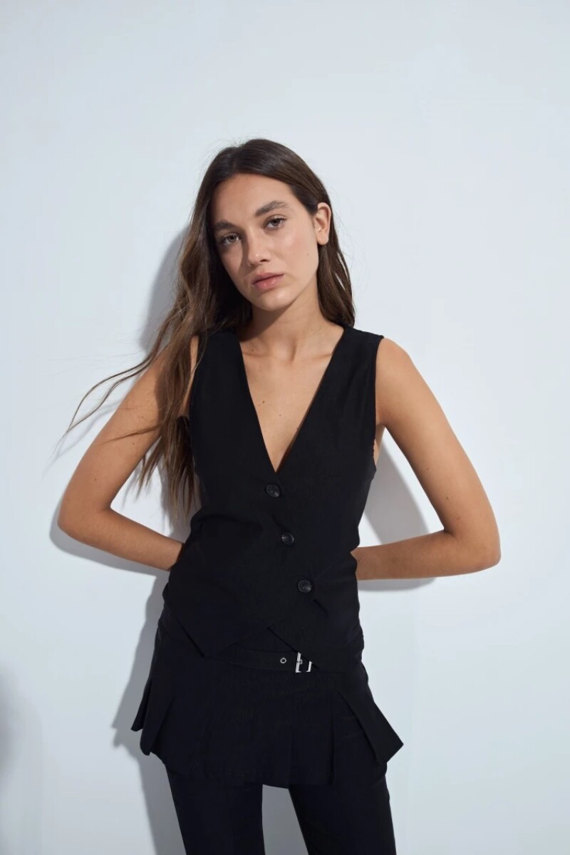 CHALECO P.CAKE REIMS CRUZADO - NEGRO 