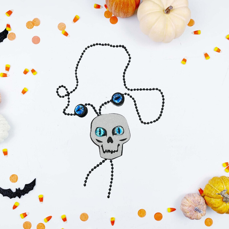 Collar Diseño Halloween Calavera