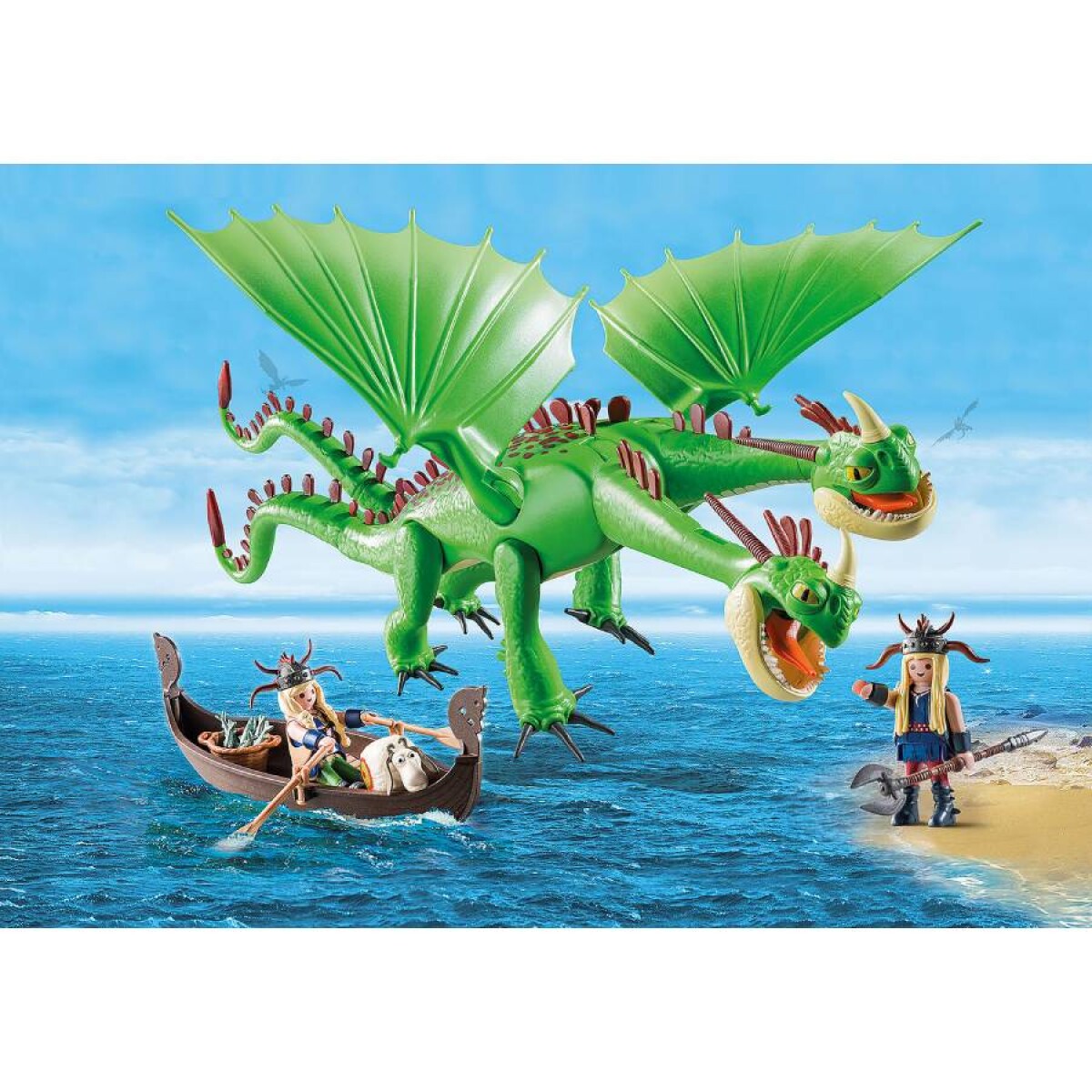Dragons: dragón de dos cabezas con Chusco y Brusca 