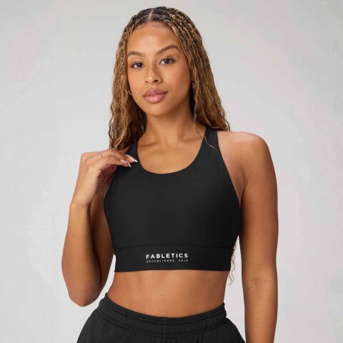 Top No-Bounce High Impact Sports Mujer Black/classic White