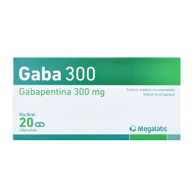 Gaba 300 Mg. 20 Caps. Gaba 300 Mg. 20 Caps.