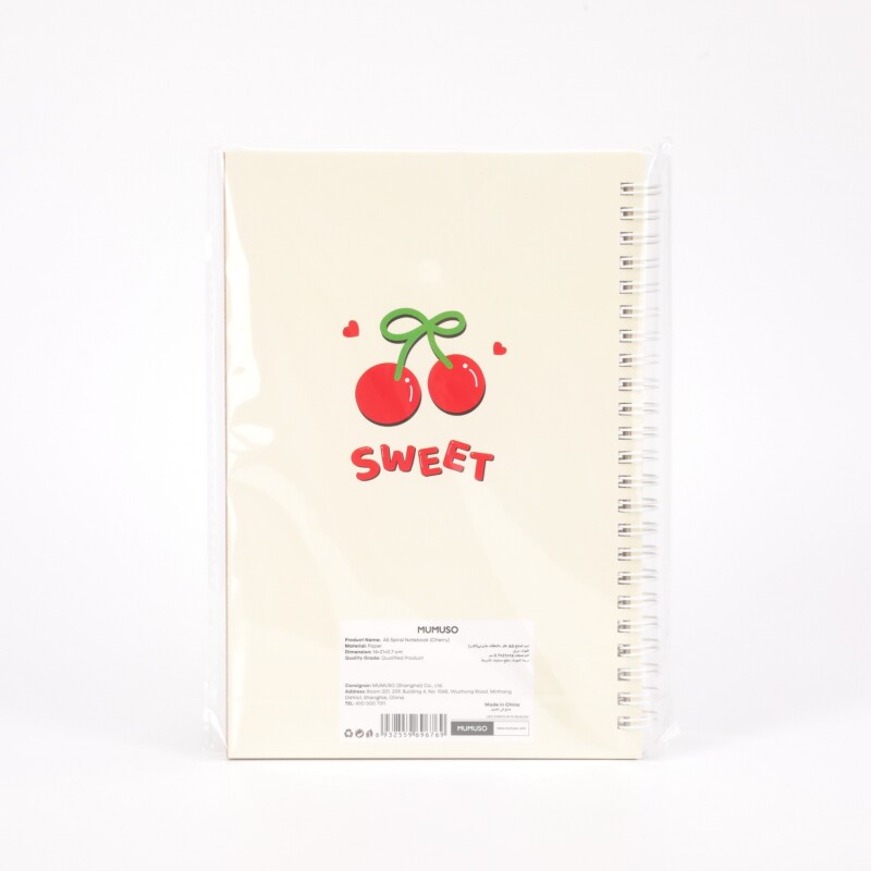 CUADERNO A5 CON ESPIRAL (CEREZA) CUADERNO A5 CON ESPIRAL (CEREZA)