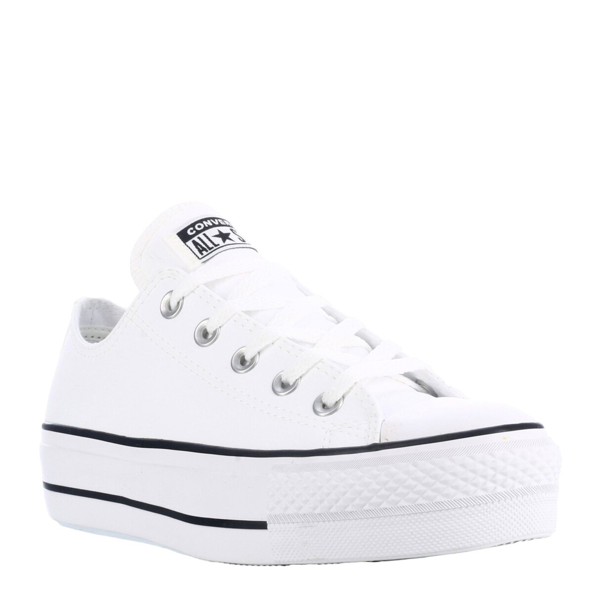 Championes Unisex Converse Plataforma Chuck Taylor Lift - Blanco - Negro 