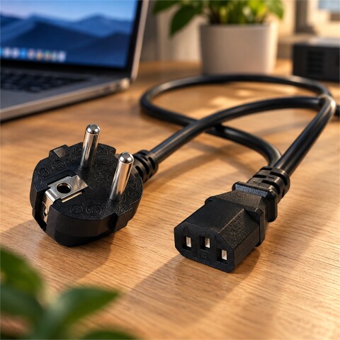Cable De Poder Schuko Pc Monitor 1,5 Metros Power Cable De Poder Schuko Pc Monitor 1,5 Metros Power
