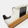 Sneaker Nil en cuero liso Blanco