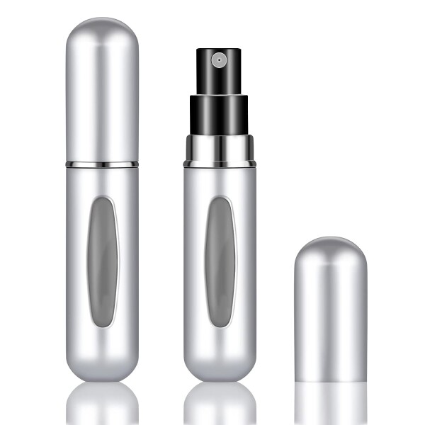 Mini Botella Atomizadora Perfume Portátil Recargable Color Variante Gris