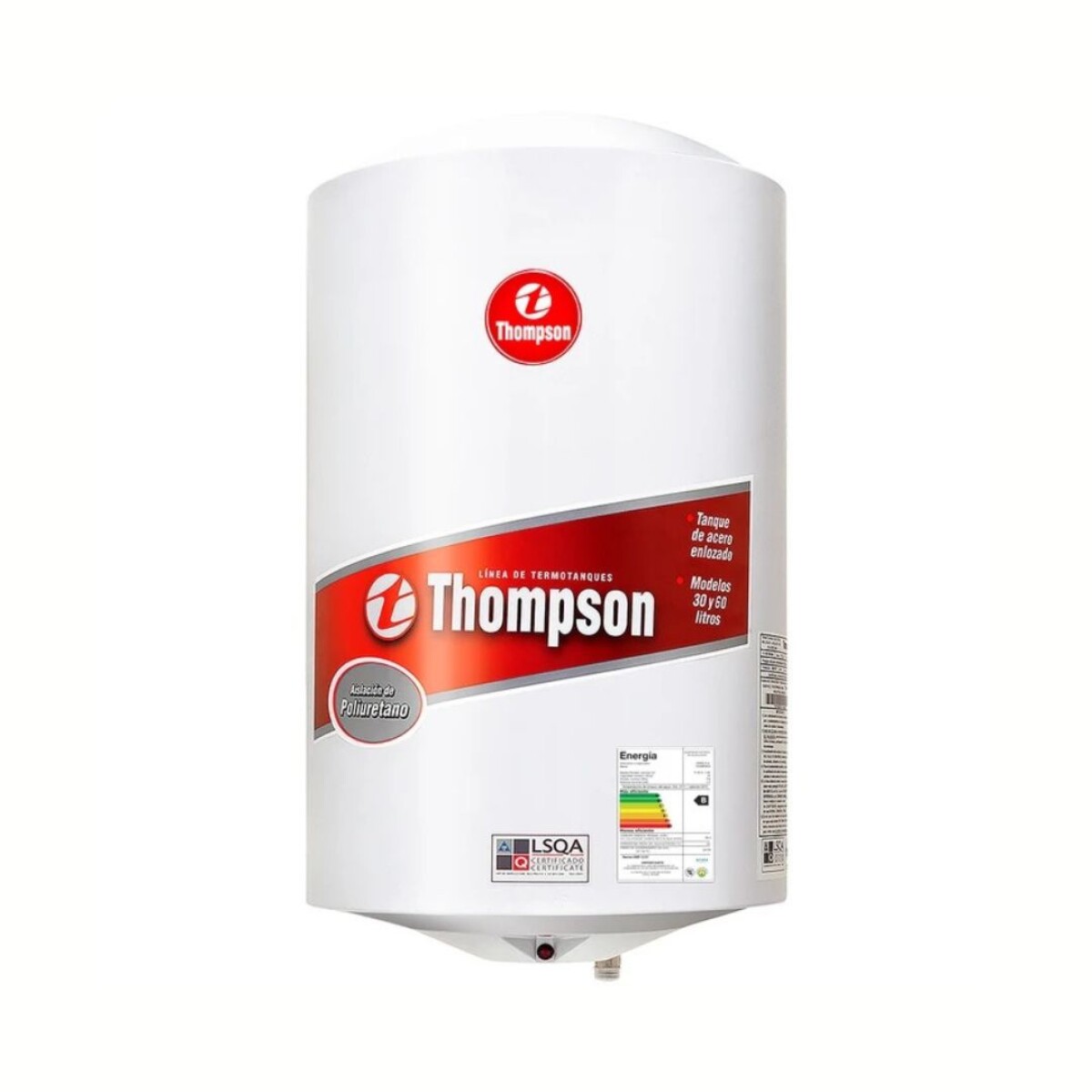 Calefón tanque de acero 30 litros - THOMPSON 