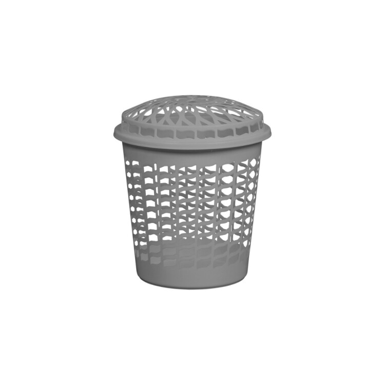 CESTO PARA ROPA TELADO 30 LITROS GRIS GRIS