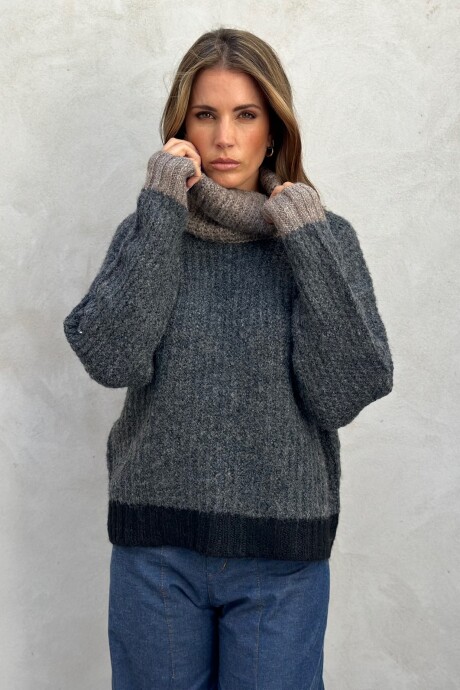 SWEATER SERAFINA GRIS OSCURO