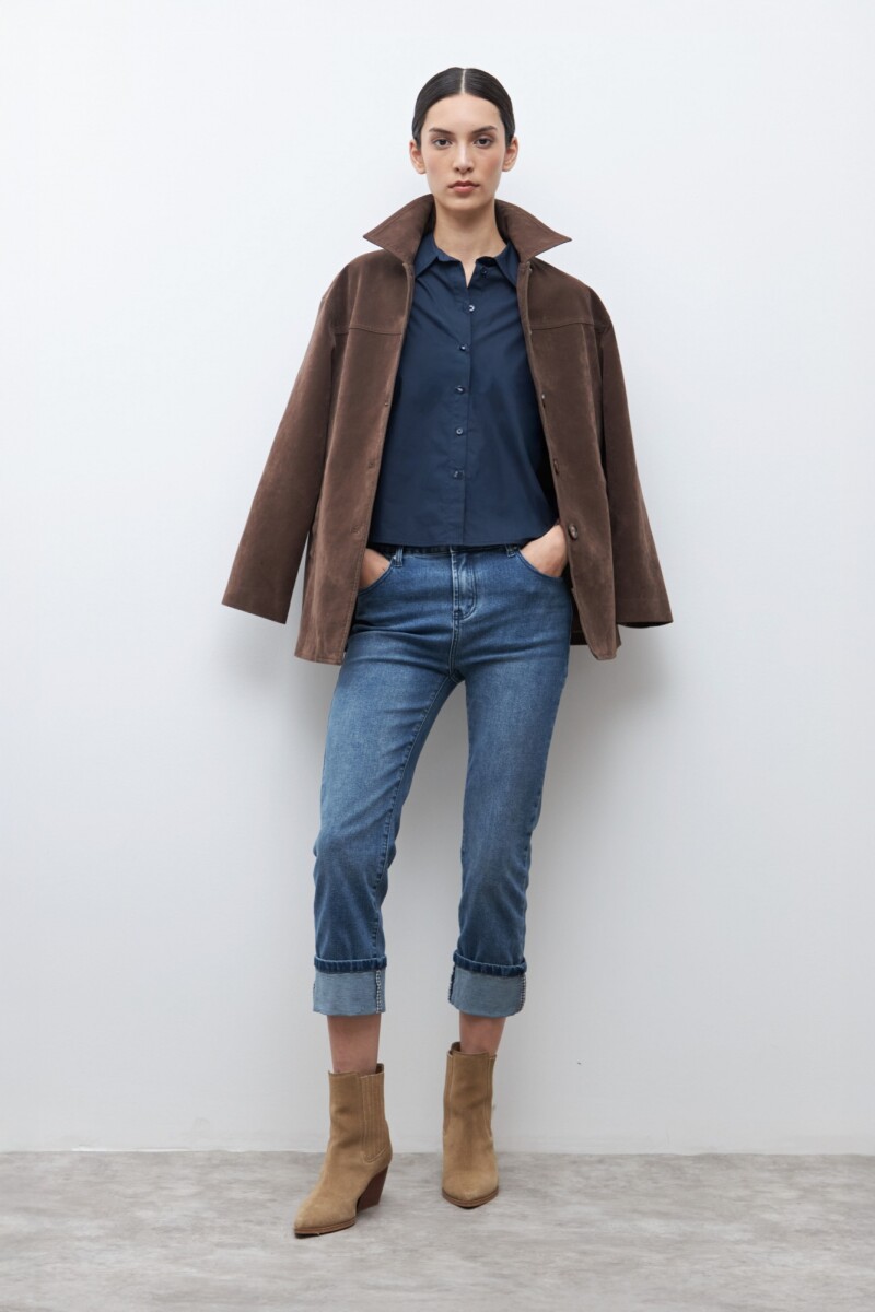 Camisa manga corta - azul marino 