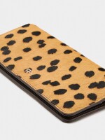Cartera De Piel Estampado Animal camel
