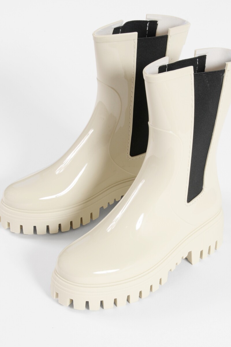 Botas de lluvia chunky crudo