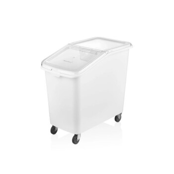Contenedor para ingredientes 62 L blanco con ruedas | Gastroplast GIB03 Contenedor para ingredientes 62 L blanco con ruedas | Gastroplast GIB03