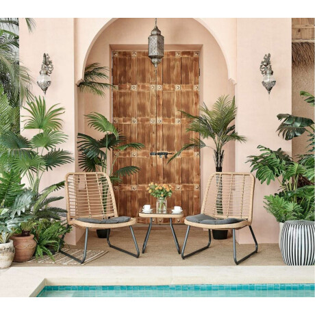 Juego De Jardin Kew Gris
