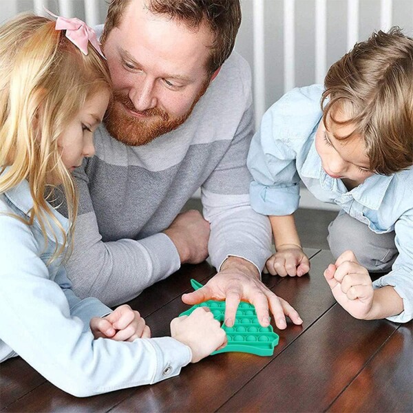 Pop It Fidget Toy Antiestrés Niños Unicornio Juego Tiktok Variante Color Violeta