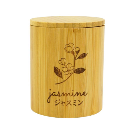 Vela aromatica japonesa en cilindro de bambu con tapa Vela aromatica japonesa en cilindro de bambu con tapa