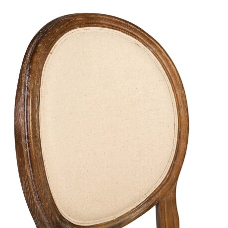 SILLA DE COMEDOR MADERA NATURAL-BEIGE ESTILO LUIS XV