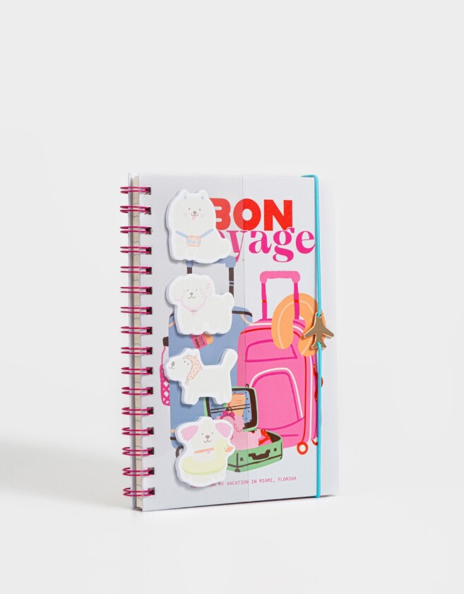 Anotadores Cuadernos y Memos Cuaderno A5 Estampa Perritos - Combinacion Multicolor