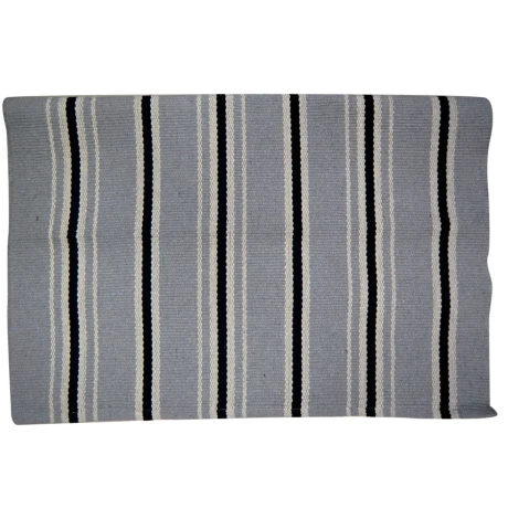 Alfombra de Algodón Tejida 60 cm X 90 cm RAYADA-CELESTE