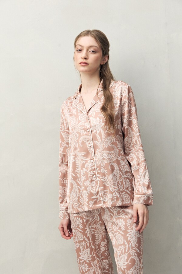 CAMISA GINGER PRINTED Tostado