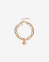 Pulseras Flexibles Con Dijes Pulsera Multicadena Flor - Dorado