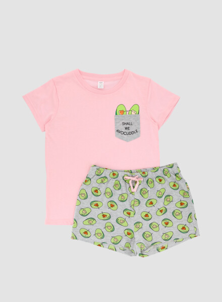 Pijama teens avocado Rosado